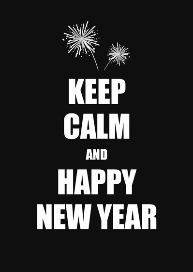 Carte Keep Calm Et Happy New Year : Envoyer une Carte De 